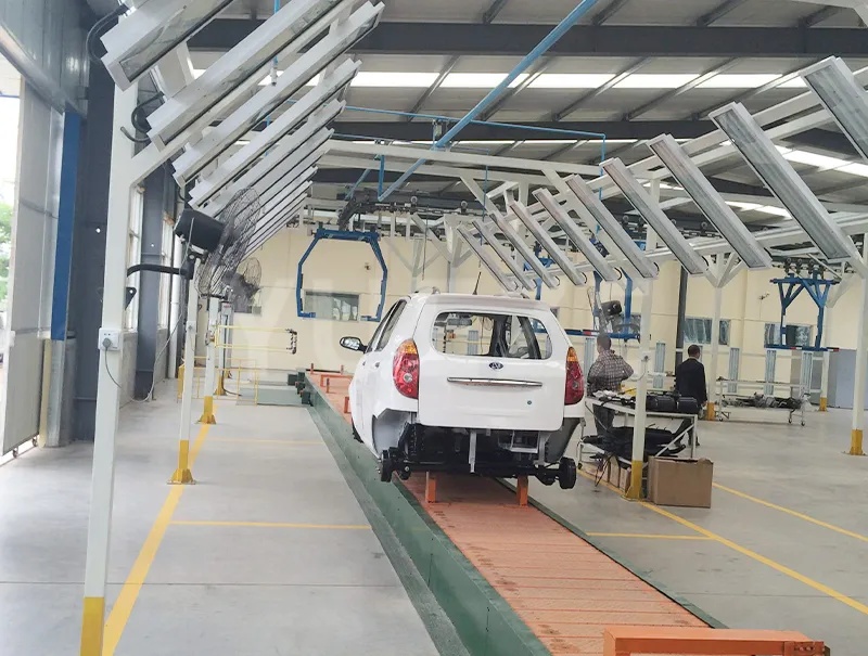 Línea de montaje de vehículos automatizada