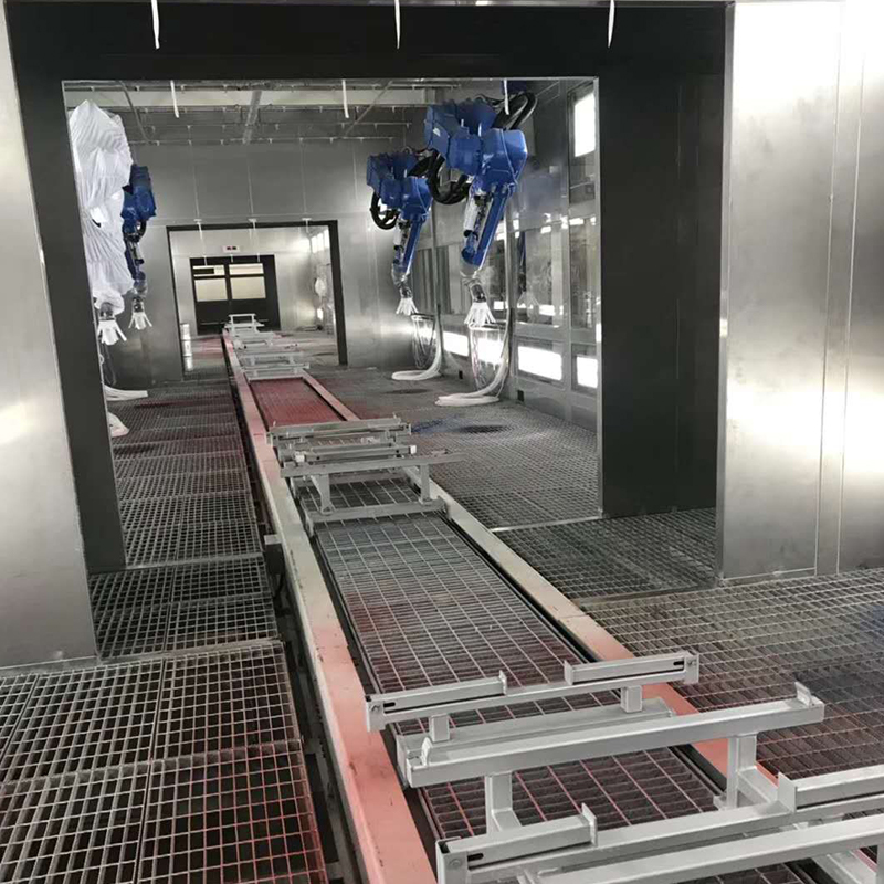 Línea de pintura para carrocería de camión cisterna de granos
