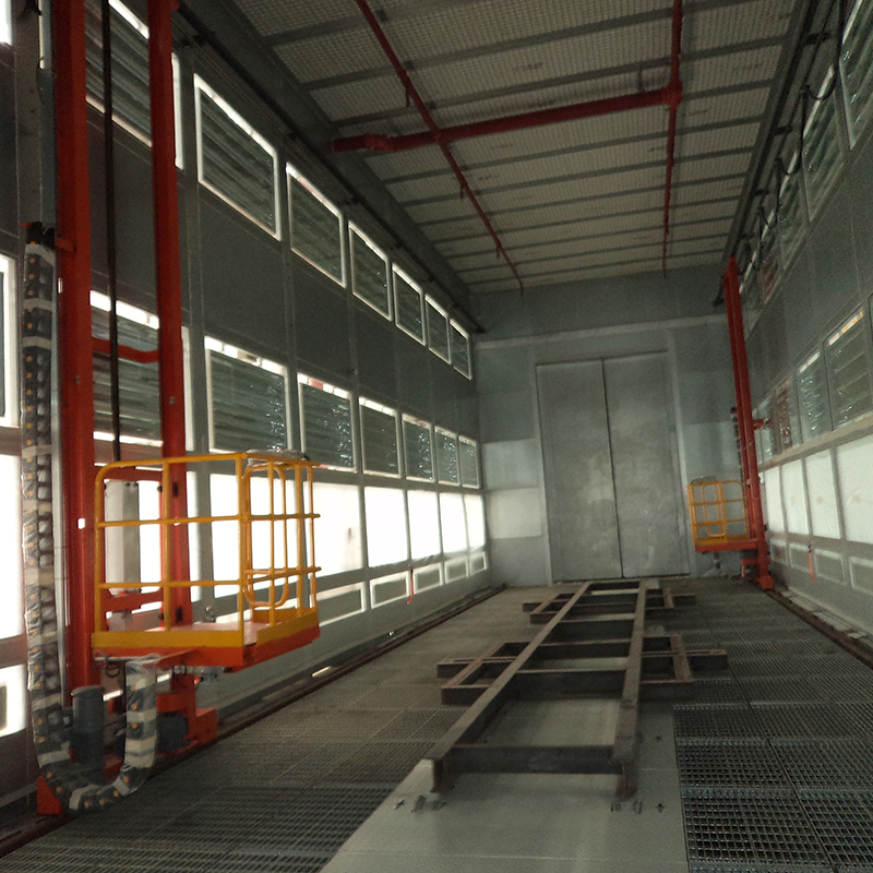Línea de recubrimiento para piezas de fundición grandes y piezas de camiones pesados