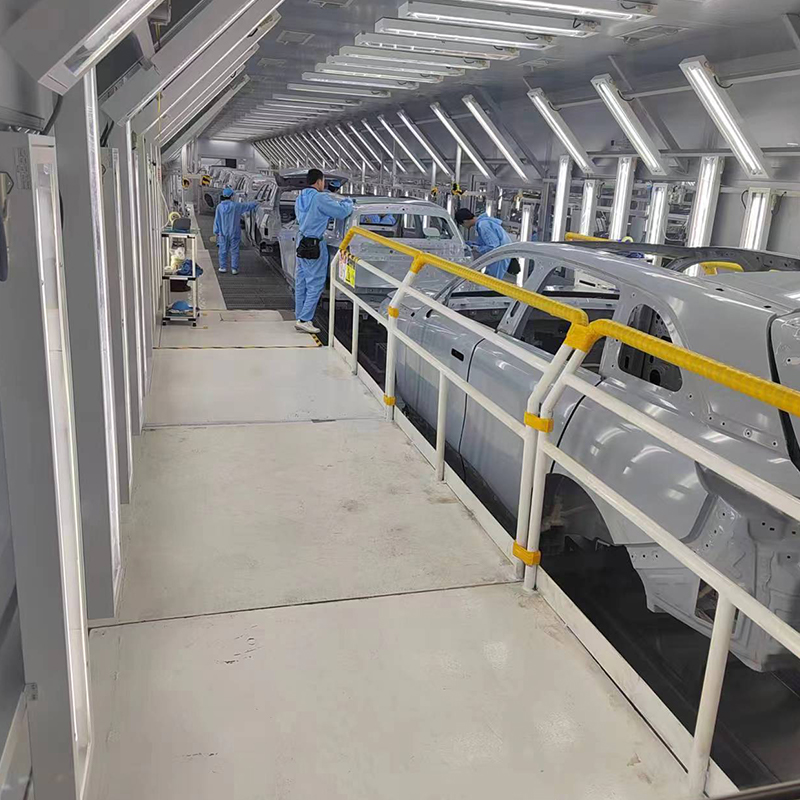 Línea de recubrimiento por electroforesis para vehículos eléctricos