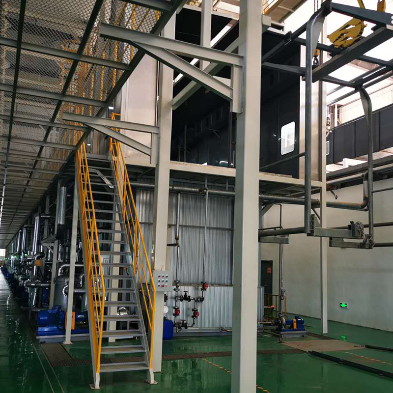 Línea de electroforesis para cabina de camión