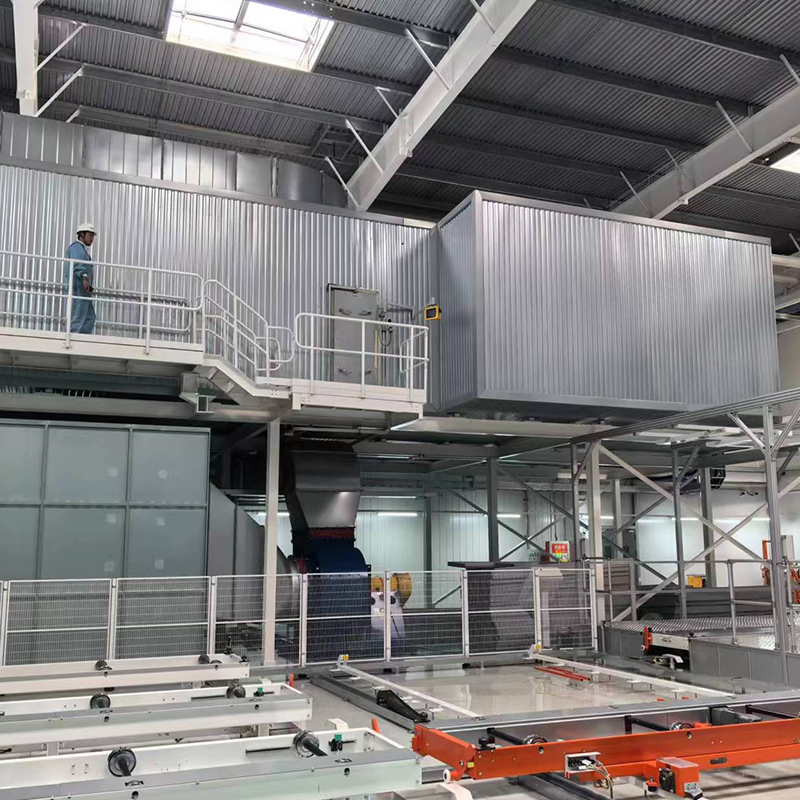 Línea de electroforesis para cabina de camión