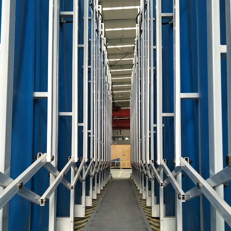 Cabina móvil retráctil de pulverización y lijado