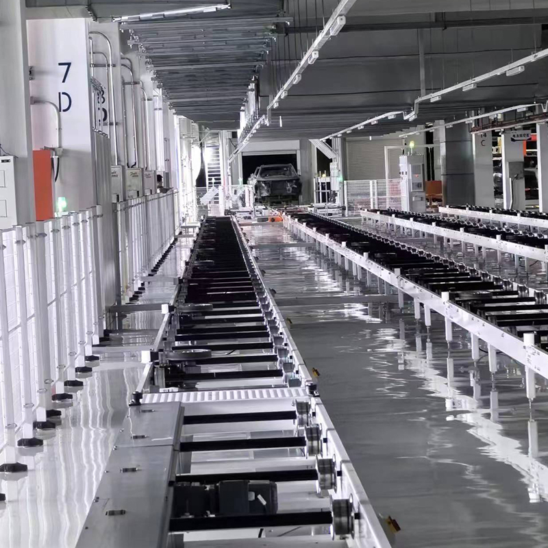 Línea de automatización de mesas de rodillos